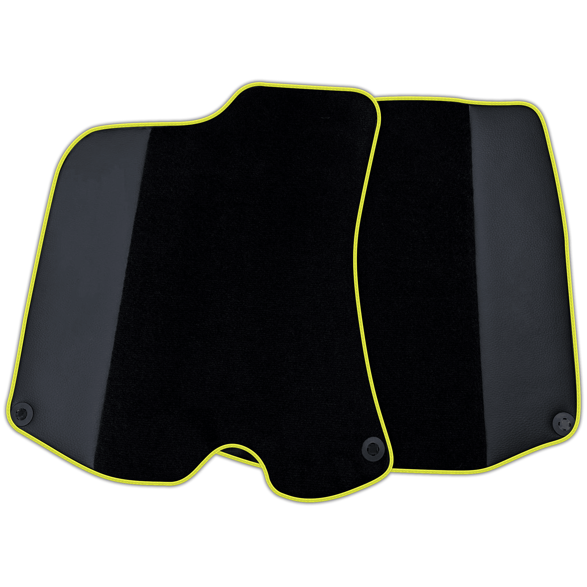 Custom Black Floor Mats For Ferrari Portofino (2018-2023) With Leather