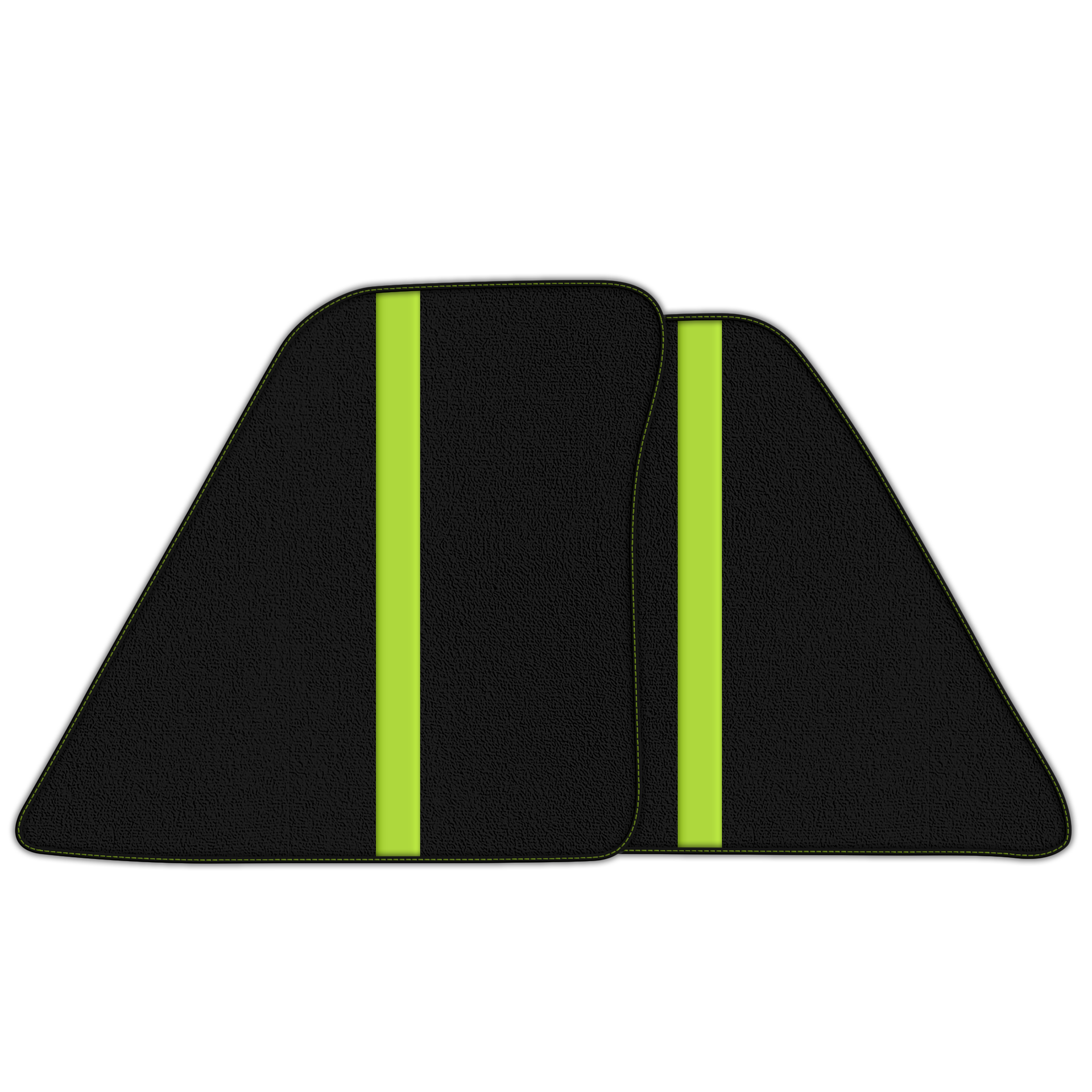 Premium Leather-Lined Black Floor Mats for Ferrari 296 GTB (2022-2025)