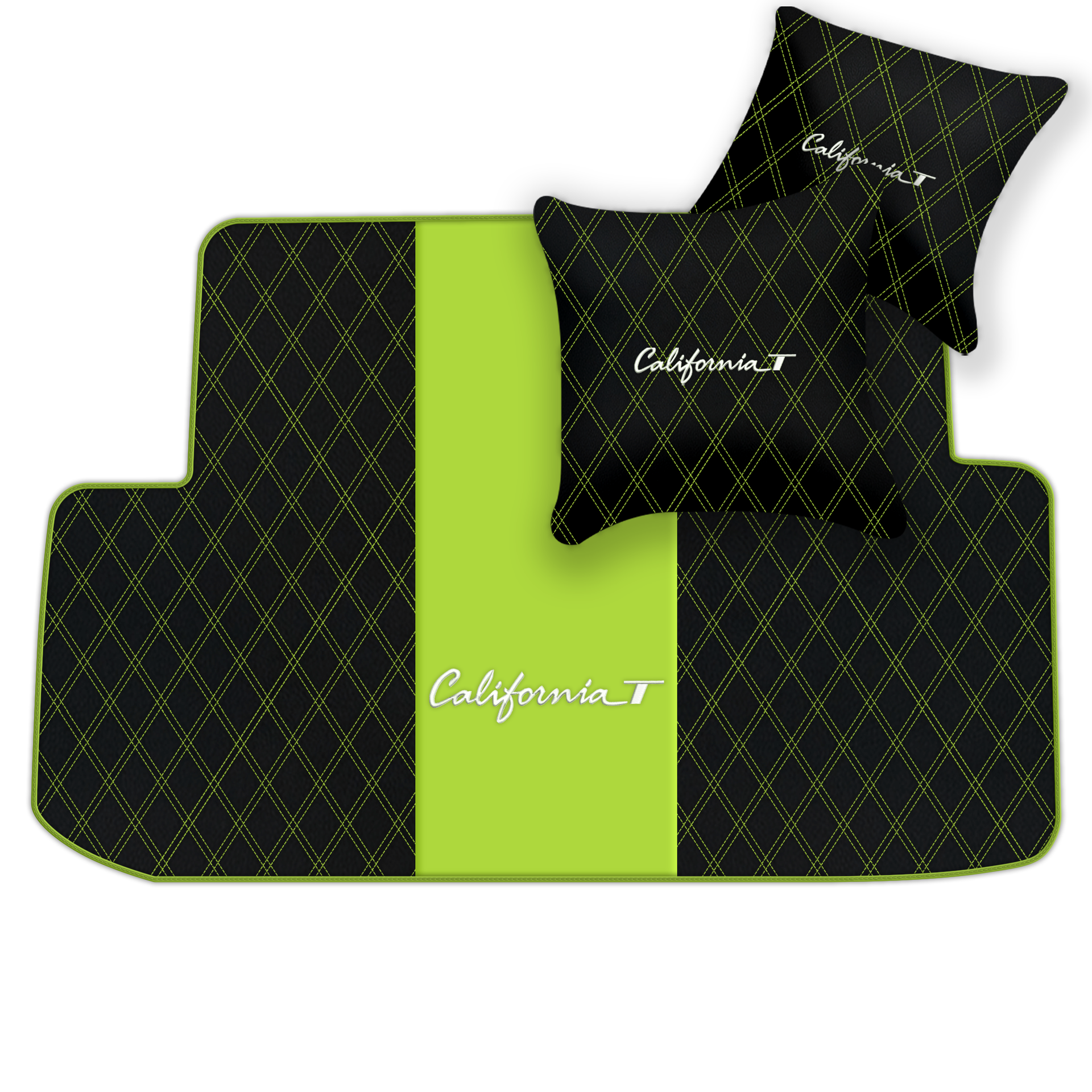 Schwarze Fußmatten für Ferrari California T 2015–2018 - AutoWin