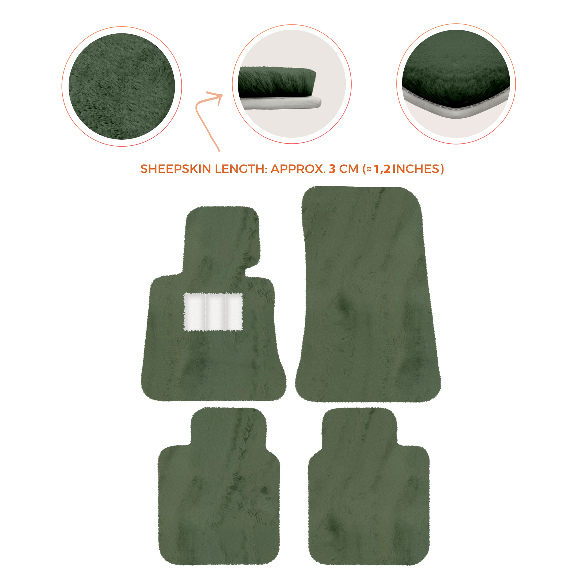 Luxury Sheepskin Floor Mats for Rolls-Royce Ghost Series I (2010-2014)