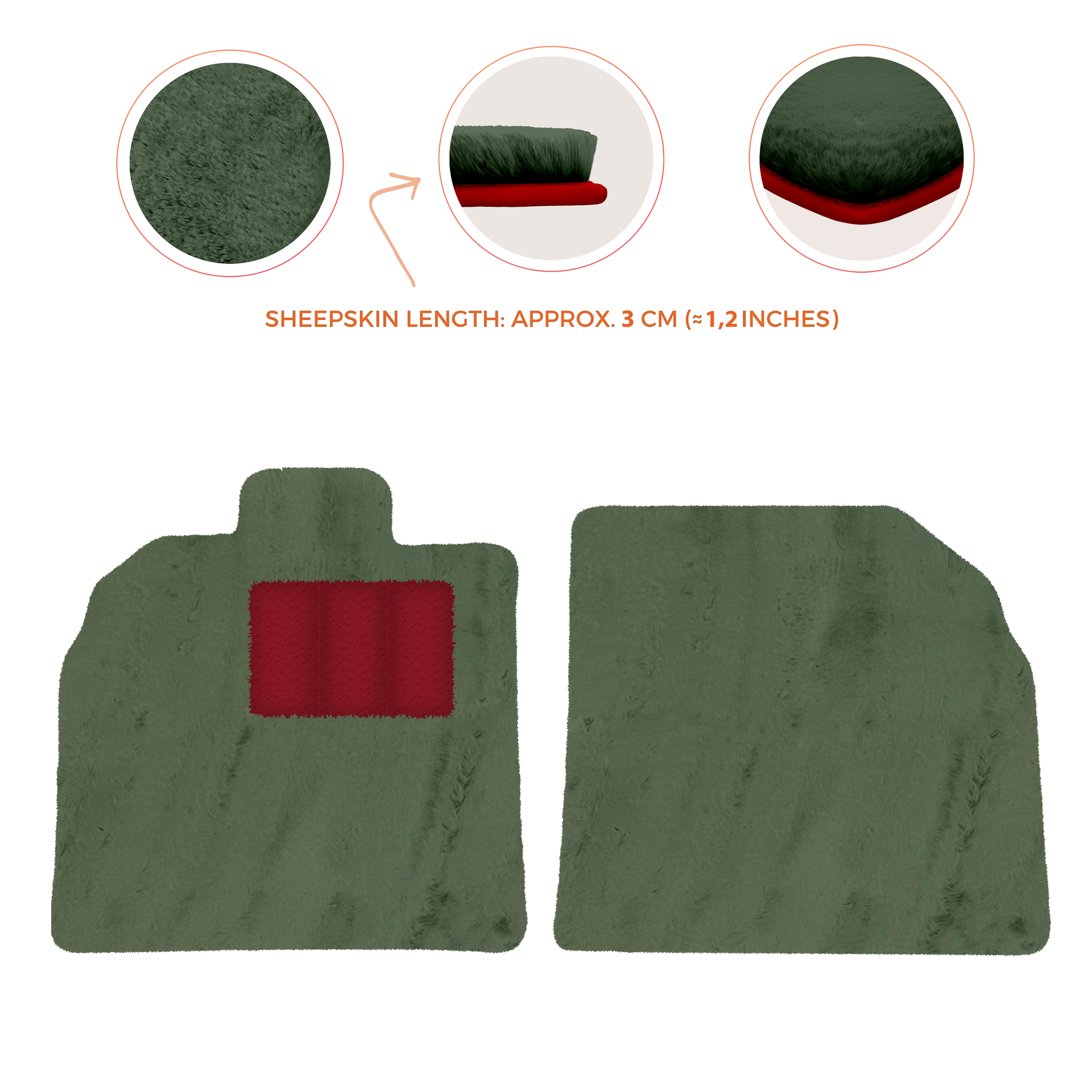 Black Floor Mats for Lamborghini Aventador SV with Alcantara Leather - AutoWin.EU