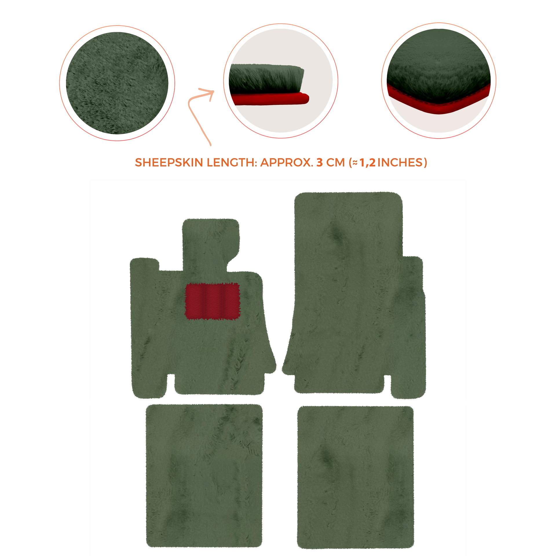 Premium Sheepskin Floor Mats for Bentley Mulsanne (2010-2020)