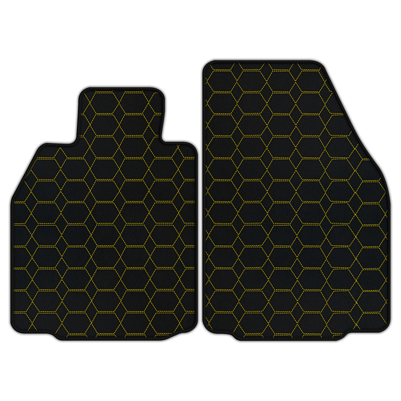 Customizable Leather Floor Mats with Hexagon Hex Pattern for Porsche 911 GT3 RS (997) 4.0 (2011)