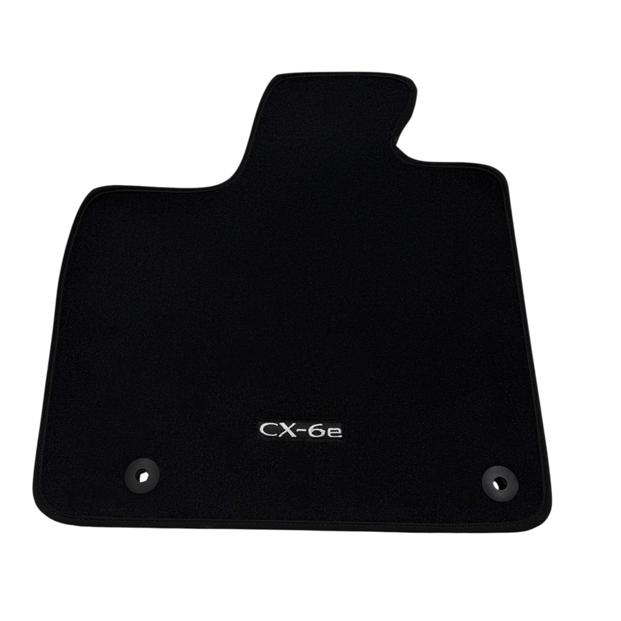 Black Luxury Carpet Car Mats for Mazda CX-6e (2026)