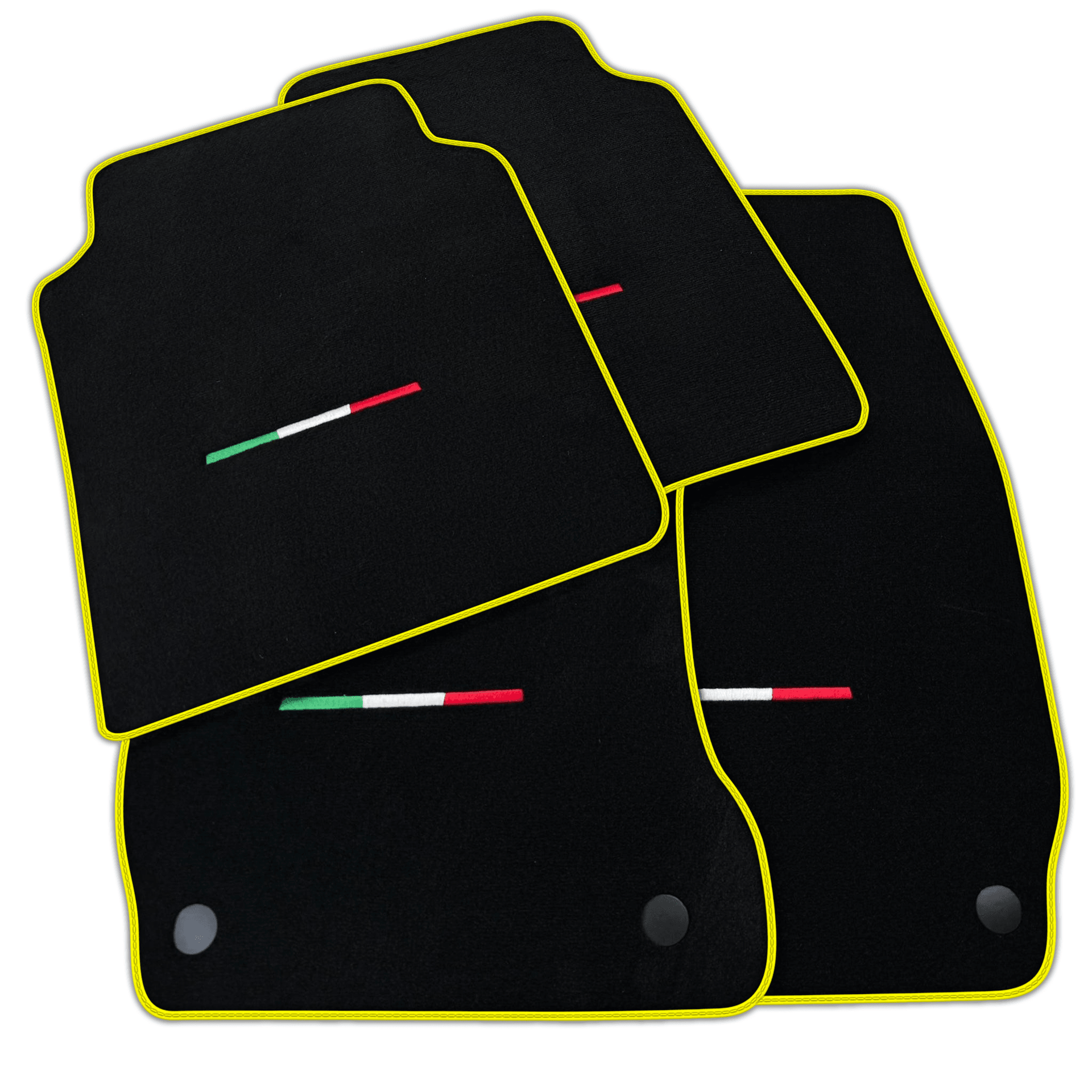 Black Floor Mats for Maserati Quattroporte | Italian Edition | Various Trim Colors