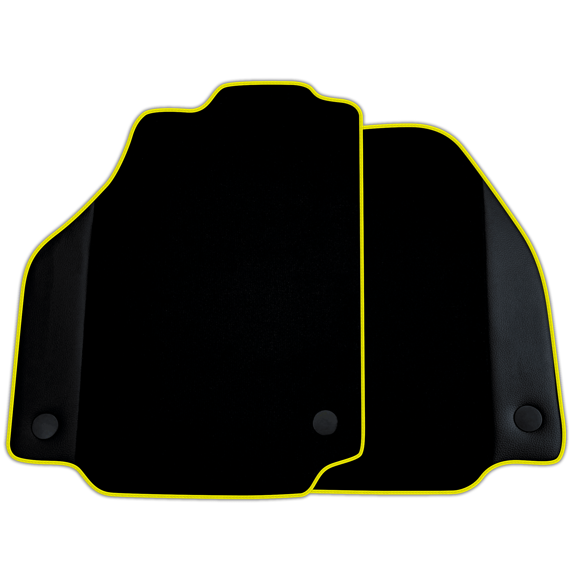 Custom Black Floor Mats for Ferrari 458 GT2 (2012-2015) With Leather | Various Trim Colors