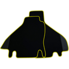 Custom Floor Mats for Ferrari Testarossa (1984–1996) with Leather