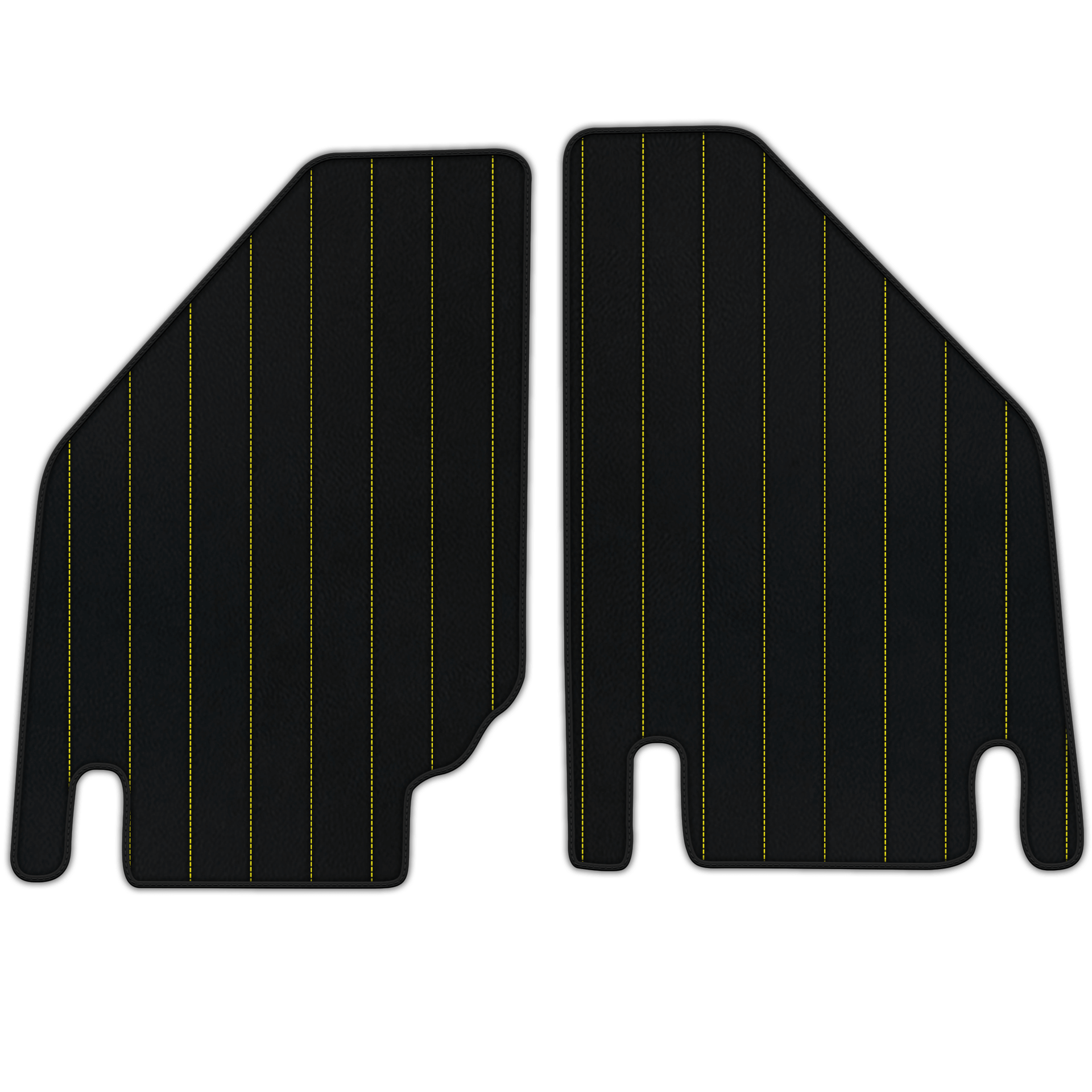 Customizable Leather Floor Mats with Line Pattern for Lamborghini Countach (1974–1990)