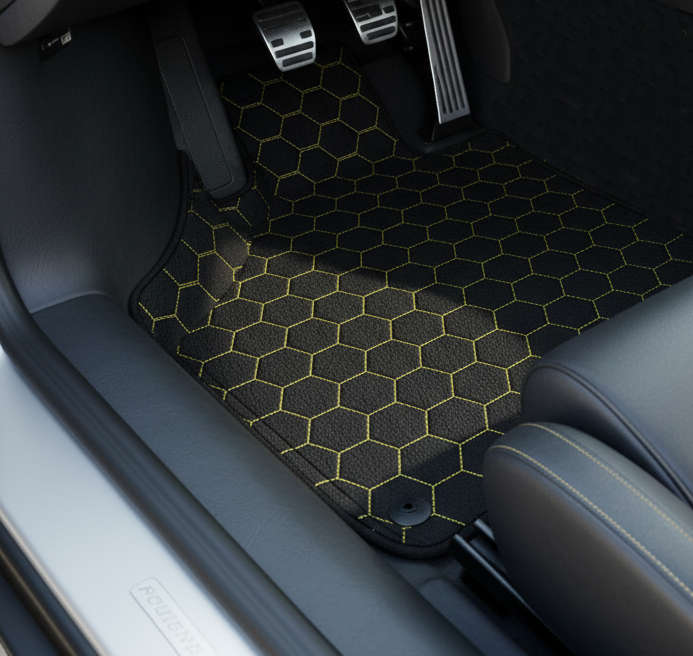 Tapis de voiture en cuir personnalisables avec motif de diamant unique pour Lamborghini Diablo (1990-2001) - AutoWin