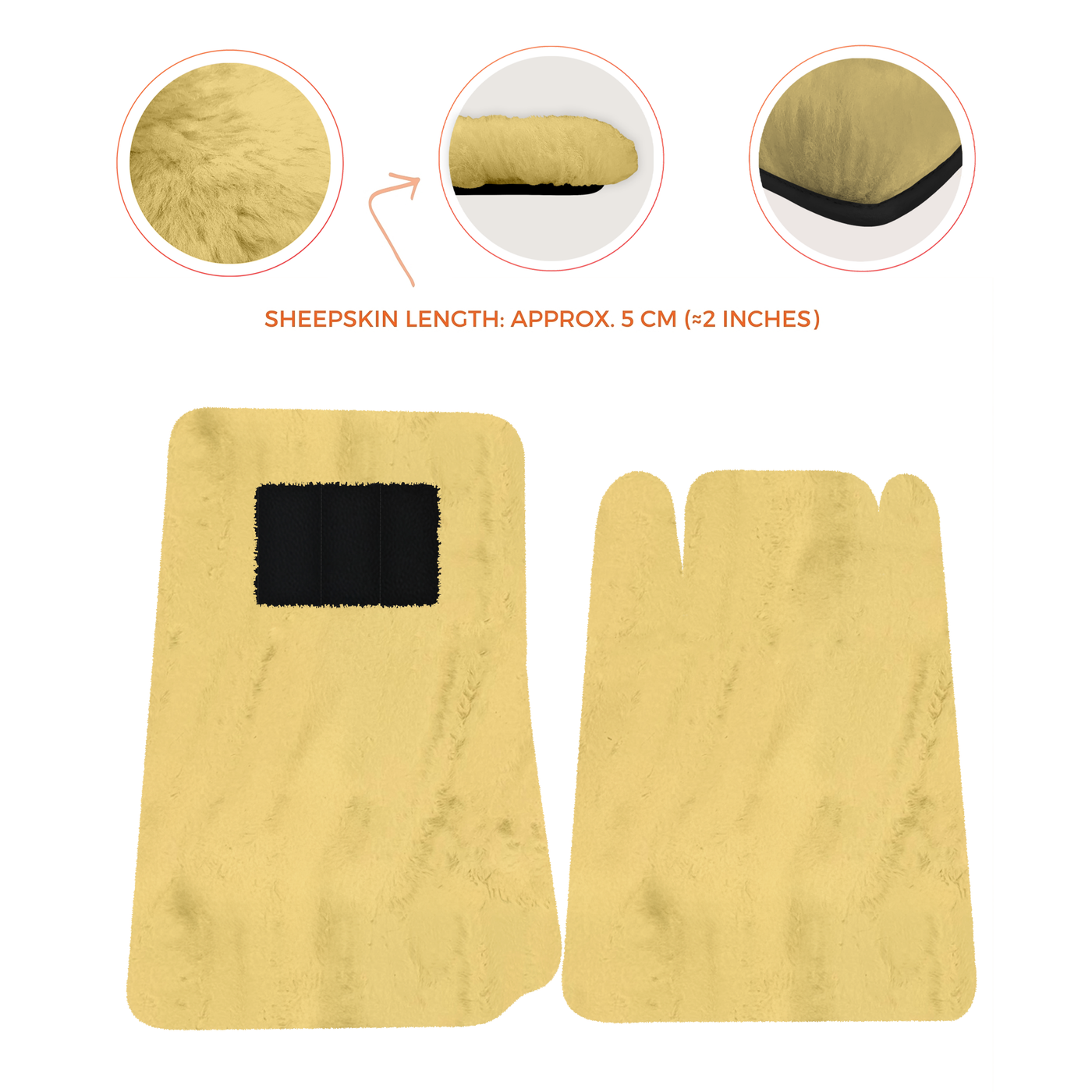 Lamborghini Jalpa Sheepskin Floor Mats (1981-1988) - Premium Luxury