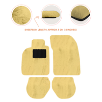Sheepskin Floor Mats for Porsche 911-993 (1993-1998) - Sheepskin Length, Various Color Options