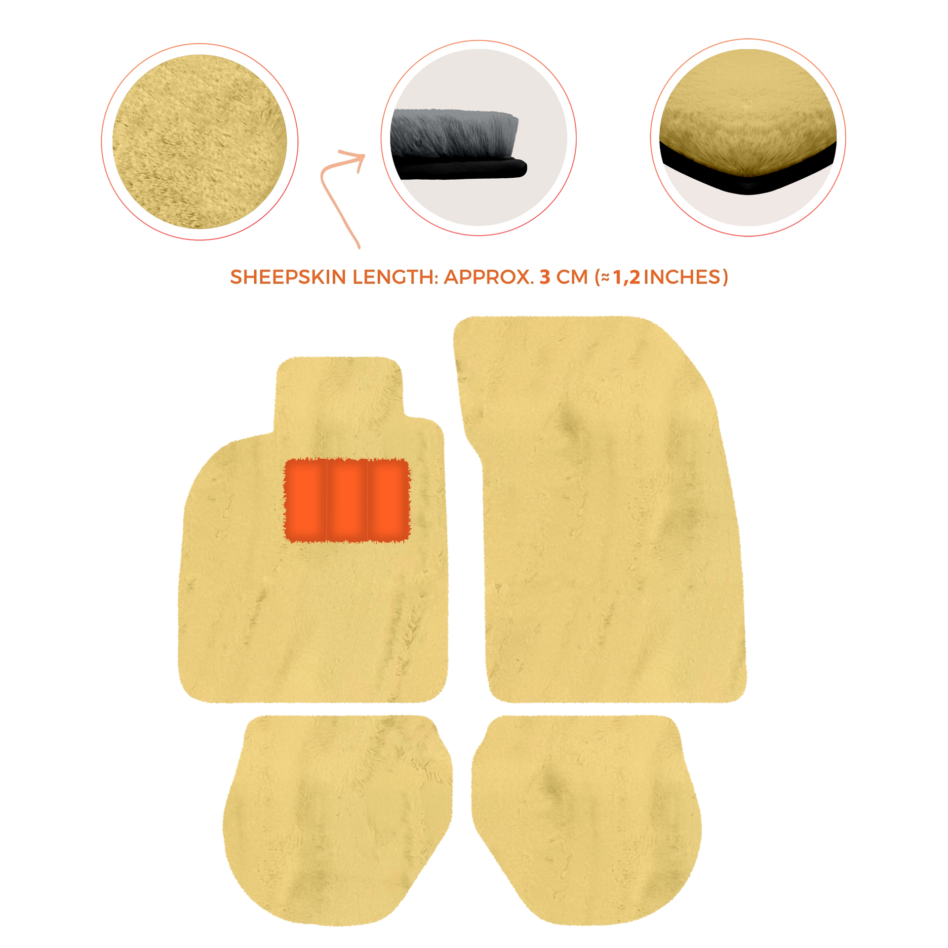 Tapis de voiture noirs pour Porsche 993 (1994-1998) avec - AutoWin