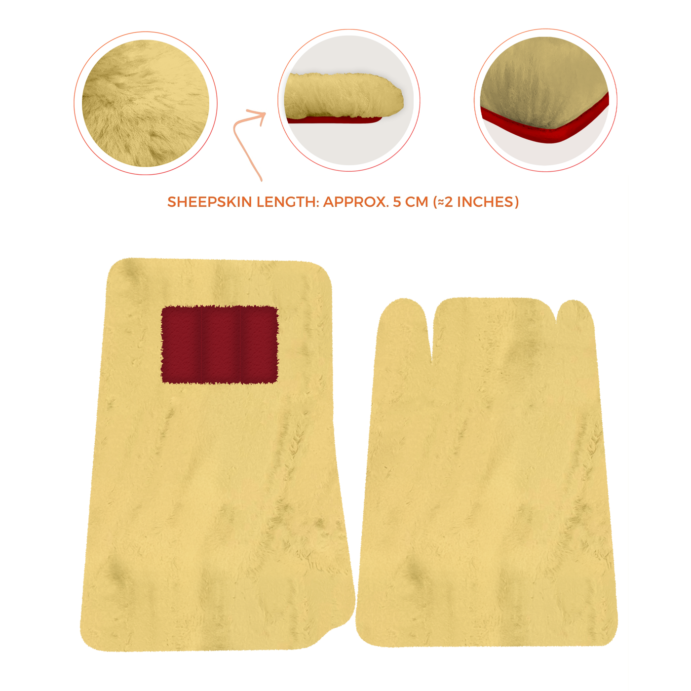 Lamborghini Jalpa Sheepskin Floor Mats (1981-1988) - Premium Luxury