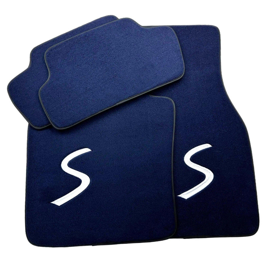Dark Blue Floor Mats for Mini Cooper / One Electric (2020-2023) - AutoWin