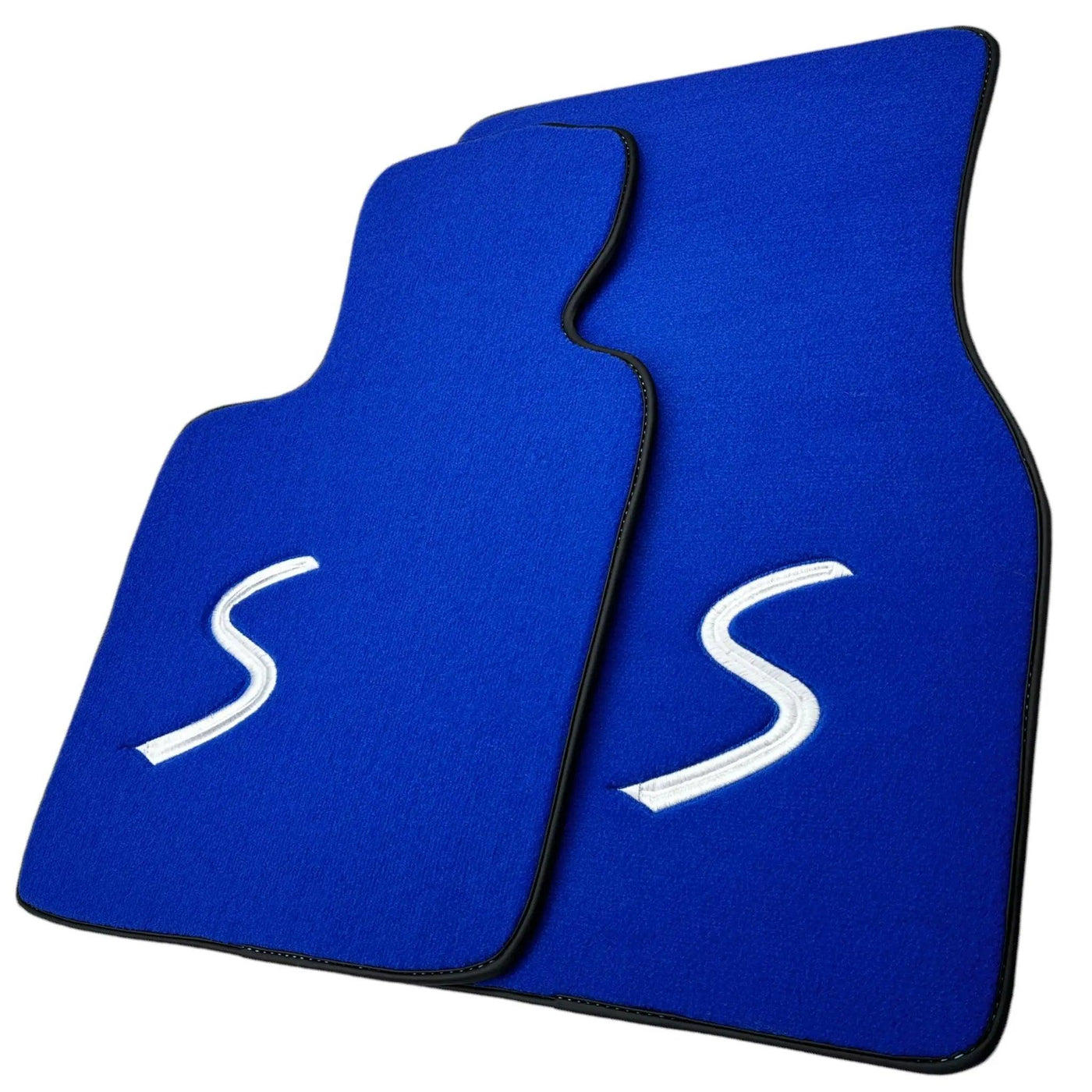 Blue Floor Mats for Mini Cooper / One Electric (2020-2023) - AutoWin