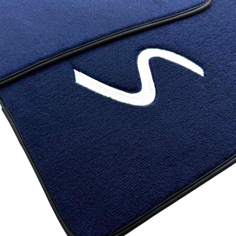 Dark Blue Floor Mats for Mini Cooper / One F55 5-Doors (2015-2023) - AutoWin