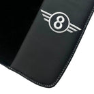 Black Floor Mats for Mini Cooper / One F56 3-doors (2014-2023) with Leather - AutoWin