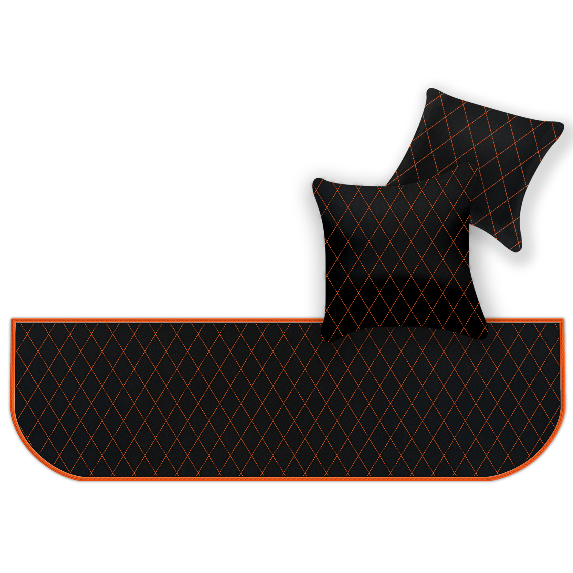 Customizable Leather Floor Mats with Hex Pattern for Ferrari 550 Maranello (1996-2002) - AutoWin