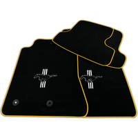 Black Floor Mats For Ford Mustang VI (2015-2023) with Pony | Various Trim Colors