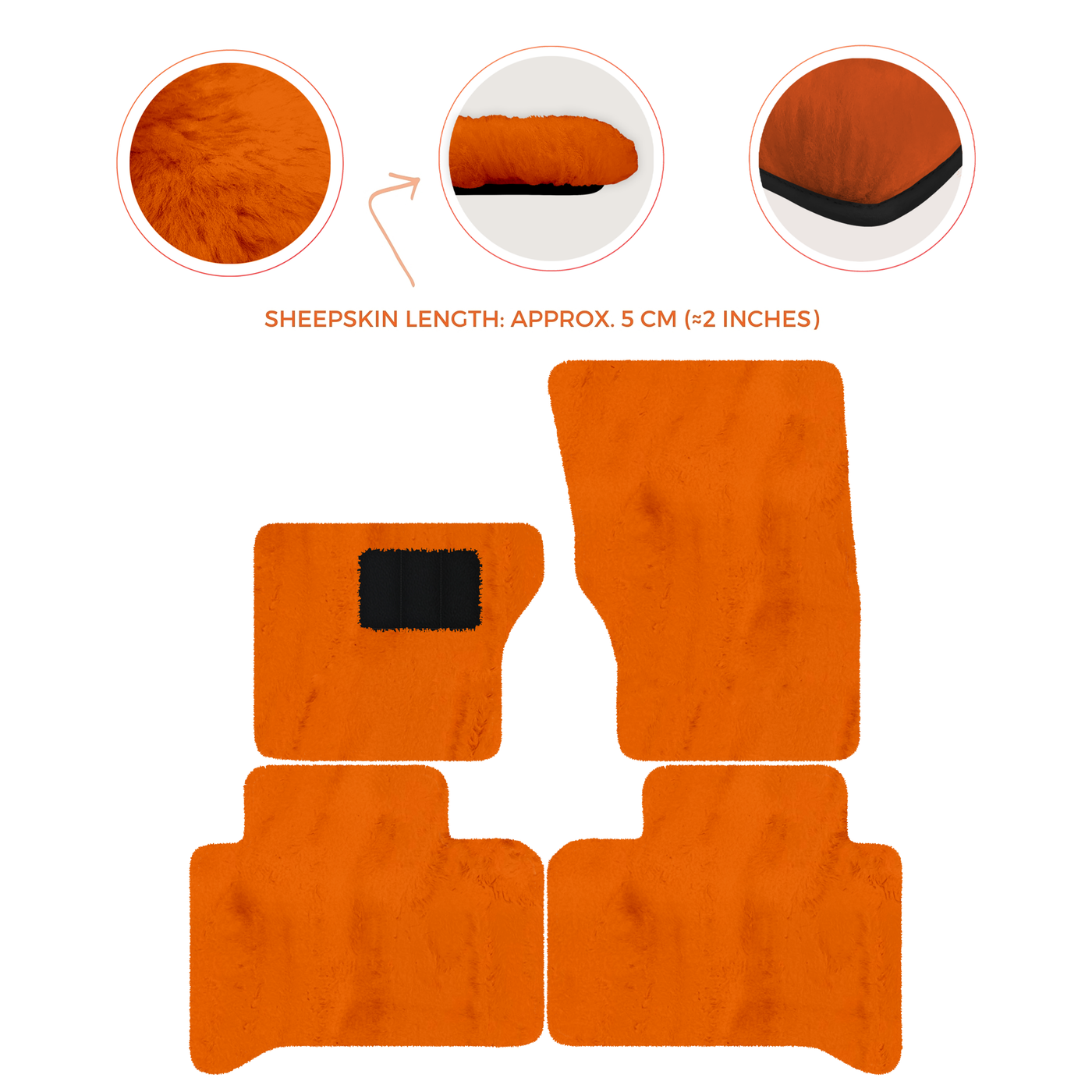 Luxurious Premium Sheepskin Floor Mats for Range Rover (2012-2022)