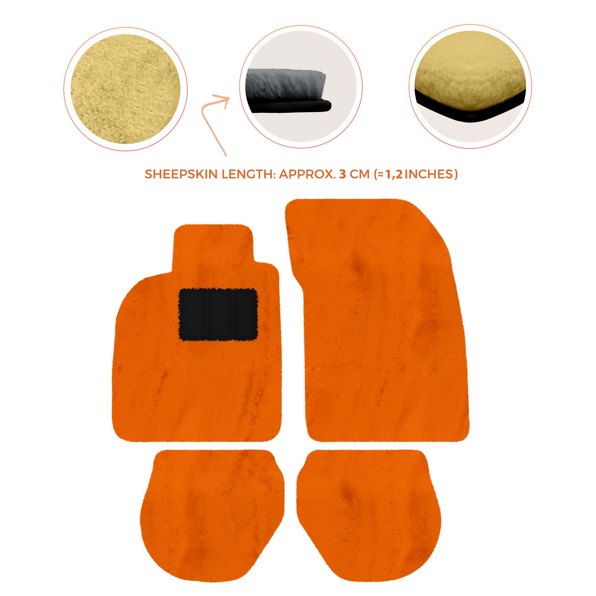 Tapis de voiture noirs pour Porsche 993 (1994-1998) avec - AutoWin