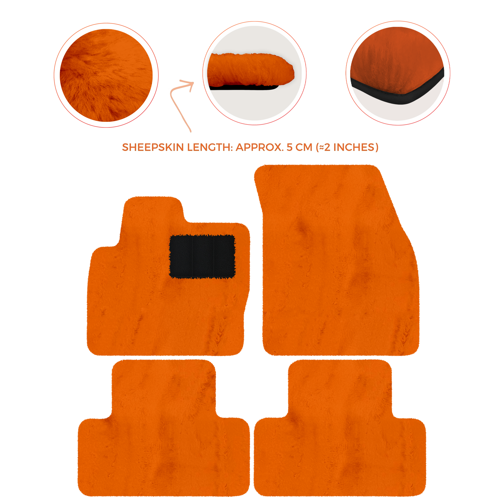 Premium Sheepskin Floor Mats for Range Rover Vehicles (2012-2022)