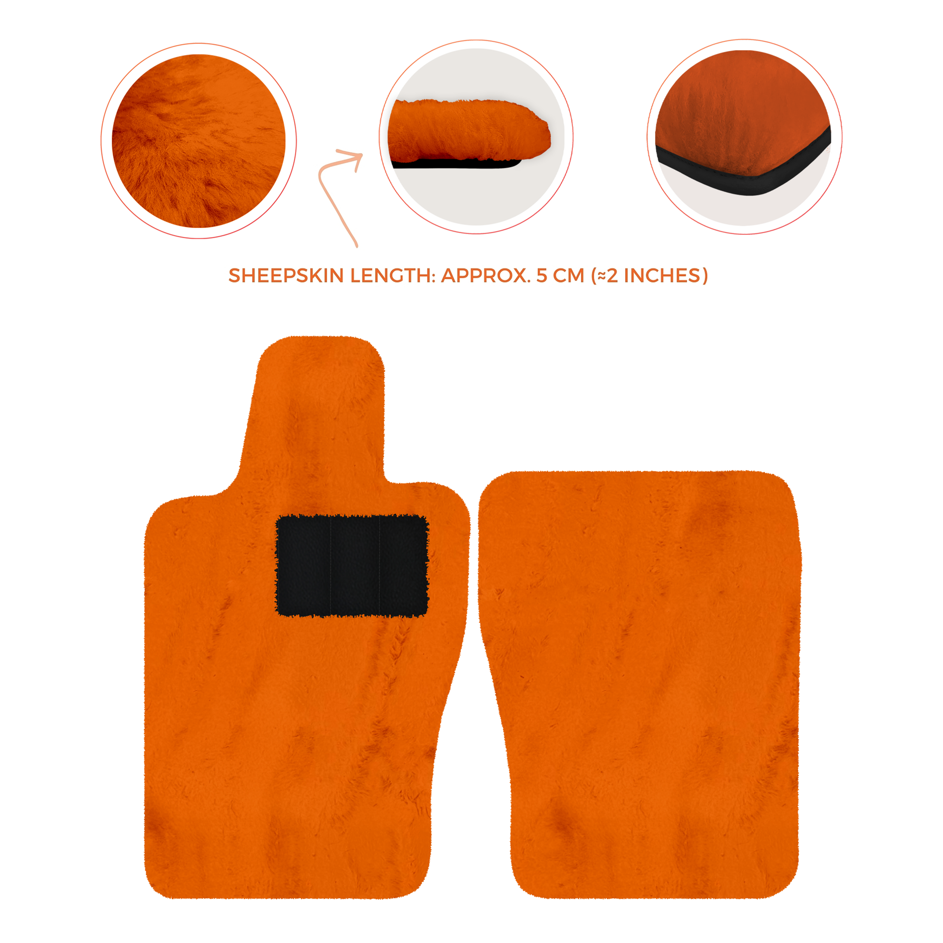 Premium Sheepskin Floor Mats for Aston Martin V8 Vantage (2019-2025)