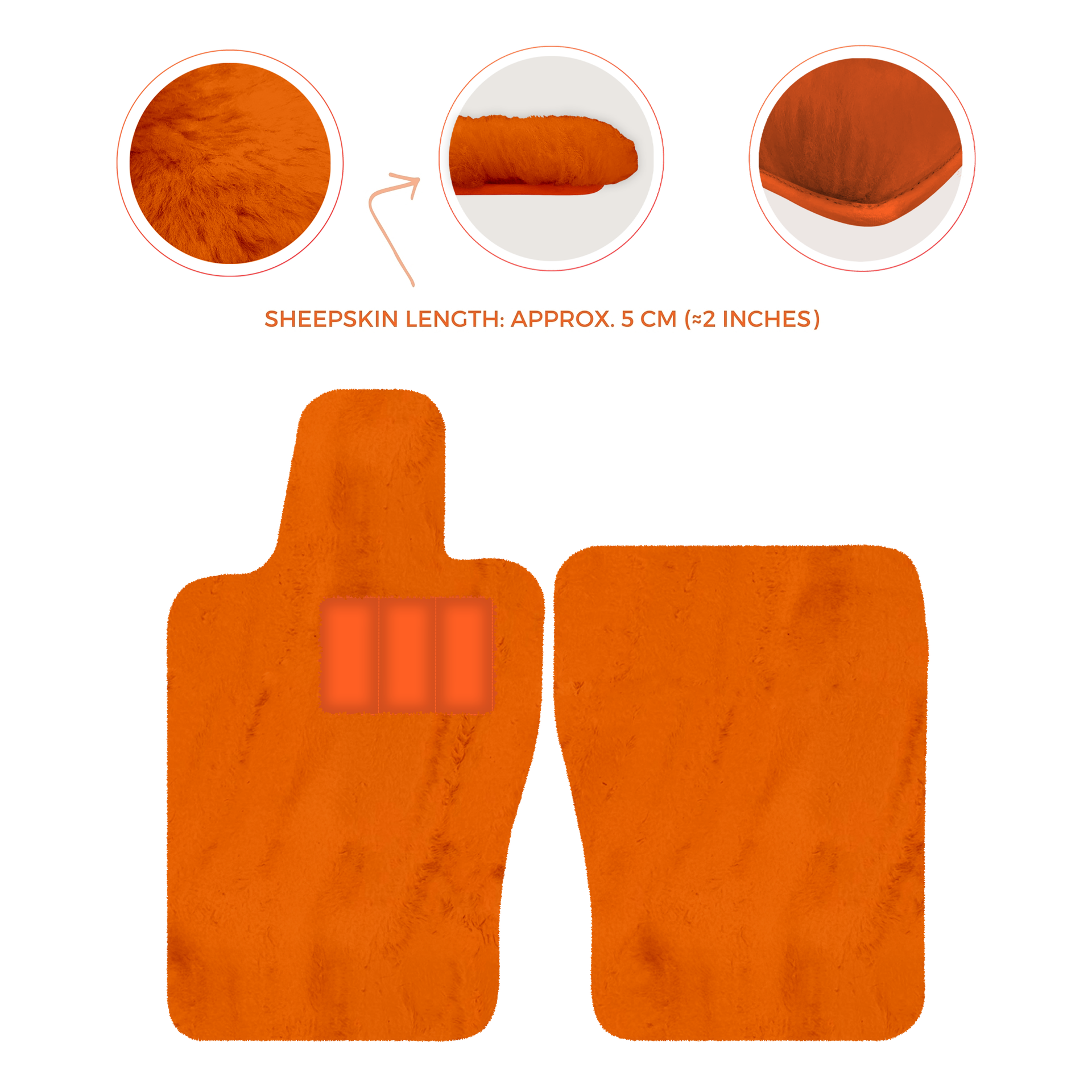 Premium Sheepskin Floor Mats for Aston Martin V8 Vantage (2019-2025)