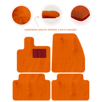 Premium Sheepskin Floor Mats for Range Rover Evoque (2016-2024)