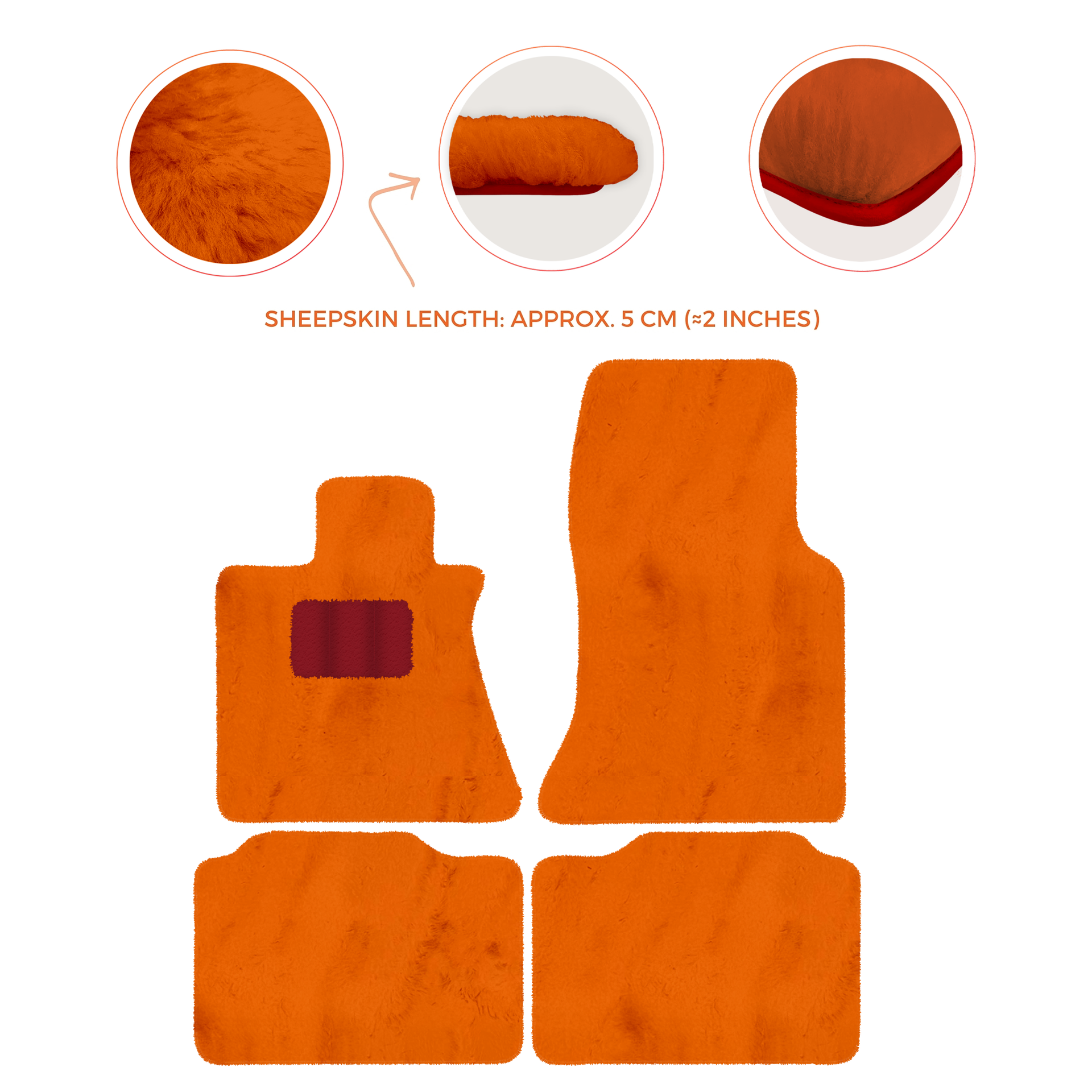 Premium Sheepskin Floor Mats for Rolls-Royce Phantom Sedan (2003-2016)