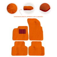 Premium Sheepskin Floor Mats for Lamborghini Countach 1974-1990