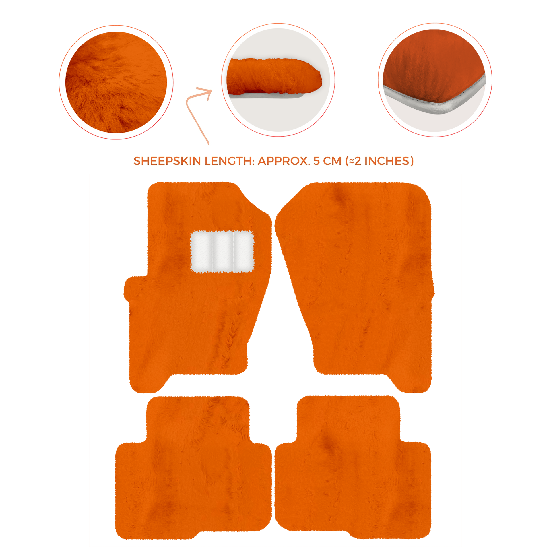 Premium Sheepskin Floor Mats for Land Rover Freelander (2007-2012)