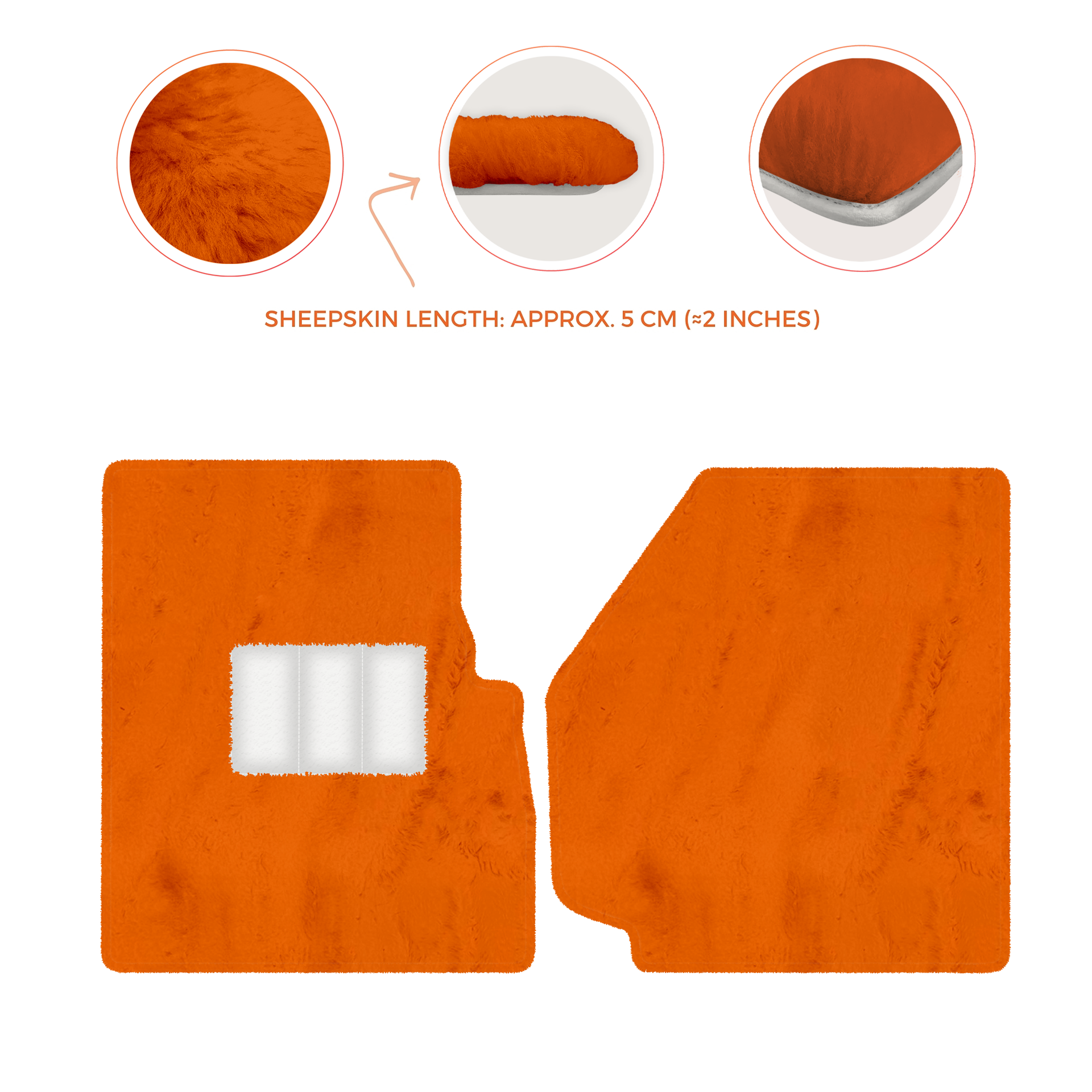 Premium Sheepskin Floor Mats for Land Rover Discovery (2004-2009)