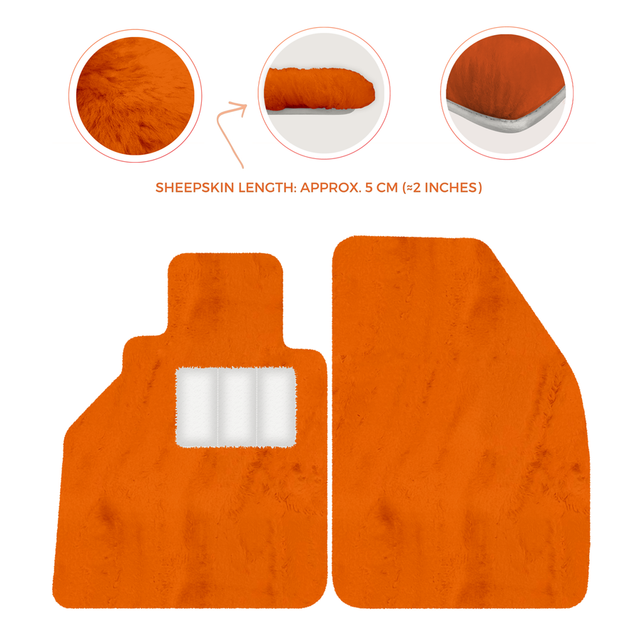 Premium Sheepskin Floor Mats for Porsche 986 Boxster (1996-2004)