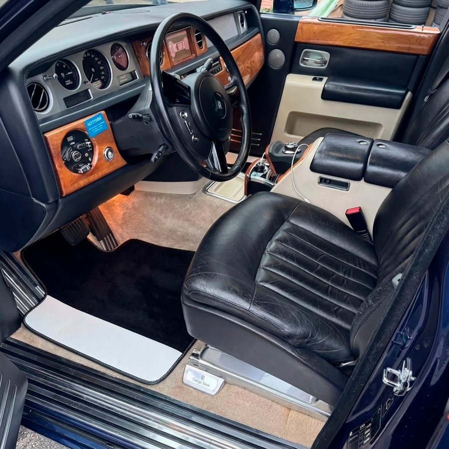 Tapis de voiture noirs pour Rolls Royce Phantom Sedan