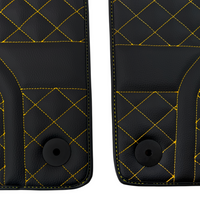 Black Leather Floor Mats for Lamborghini Aventador | Autowin
