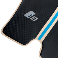 Fußmatten aus Carbonfaser für BMW i8 Serie L12 L15 | Cremefarbenes Leder