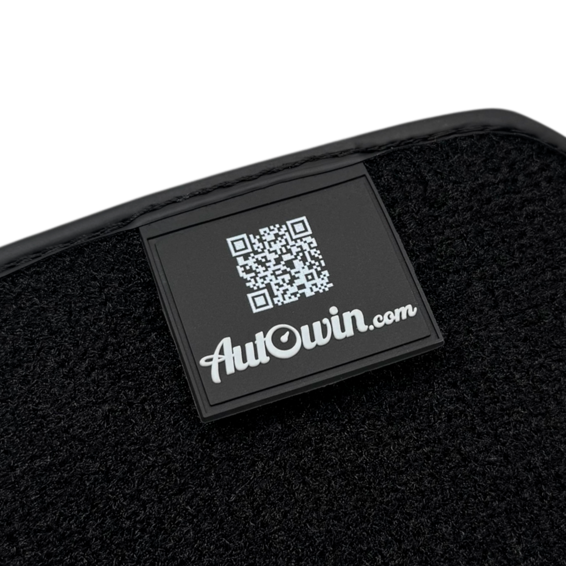 Brown Leather Viper Hex Pattern Floor Mats for Ferrari Purosangue (2023-2024) with Italian Flag