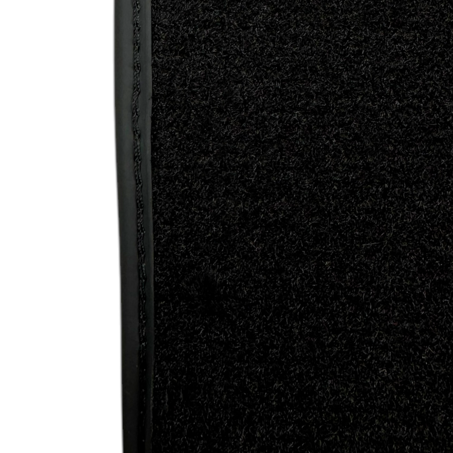 ER56 Design Black Floor Mats for Jeep Renegade (2018-2024) Co Drive with Fixing System with Leather