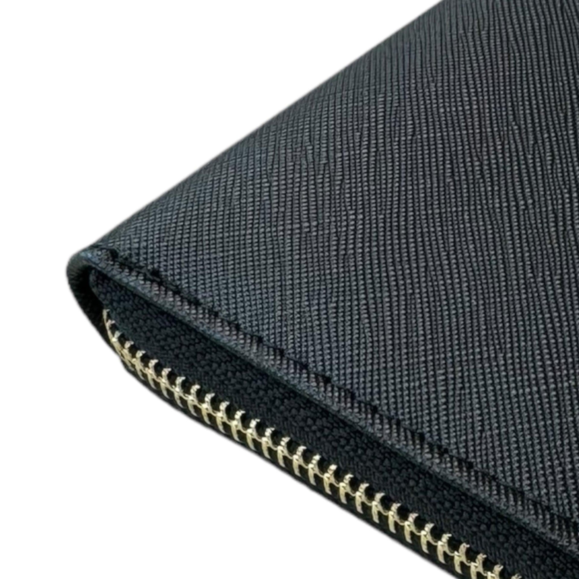 Black Leather AutoWin Document Holder with Golden Logo - AutoWin