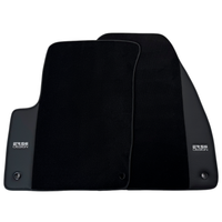 ER56 Design Black Floor Mats for Jeep Compass (2011-2017) with Leather