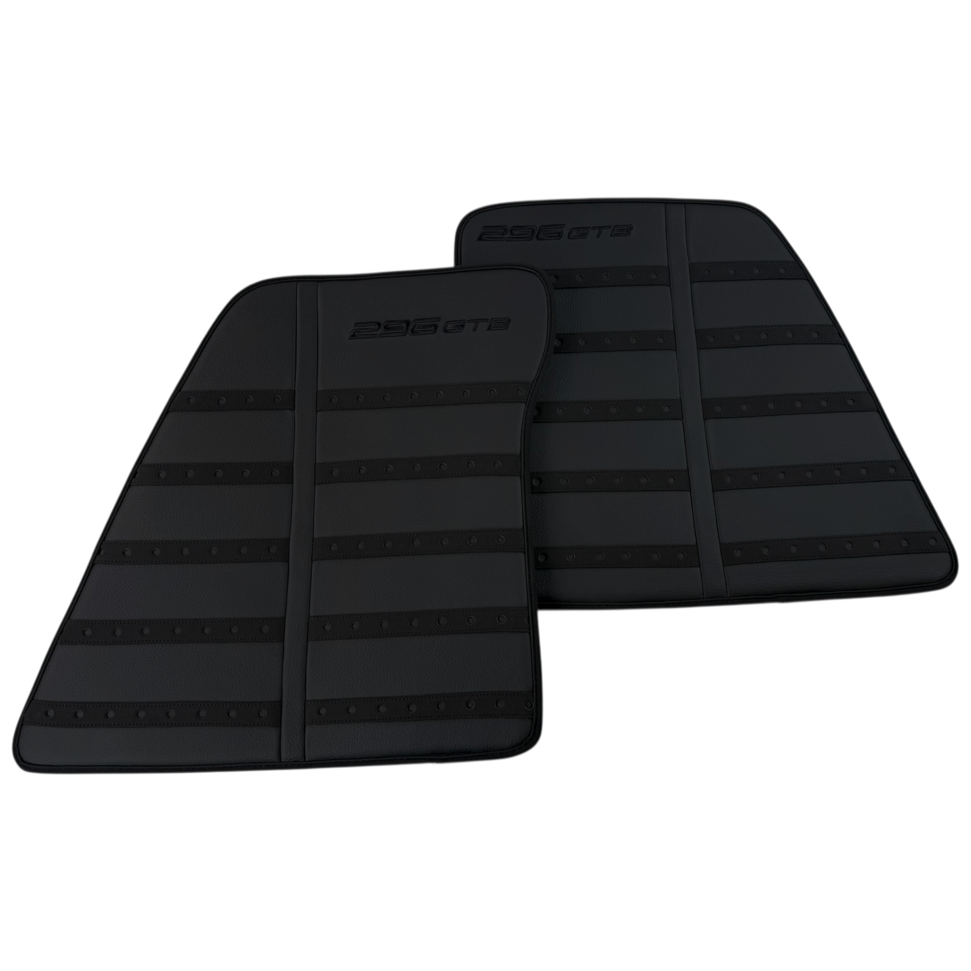 Black Leather Floor Mats for Ferrari SF90 | Stylish Protection