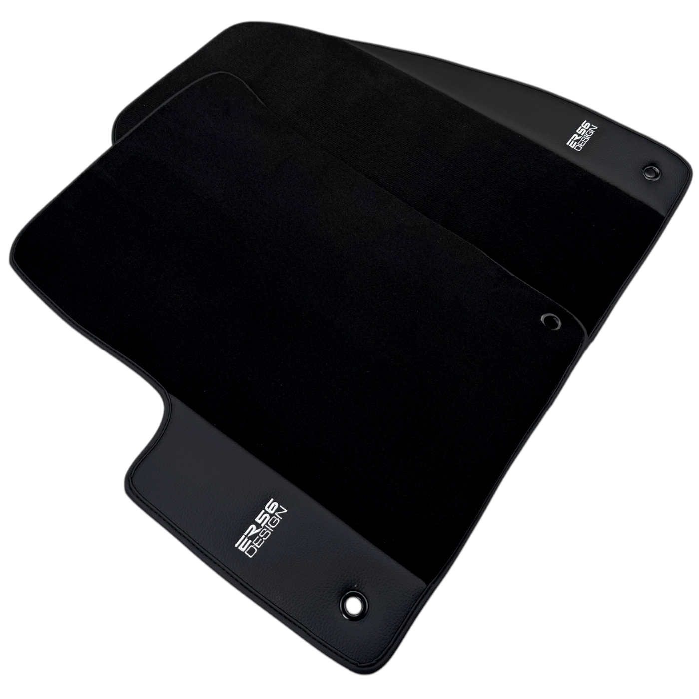 ER56 Design Black Floor Mats for Chevrolet TrailBlazer RG (2011-2024) with Leather