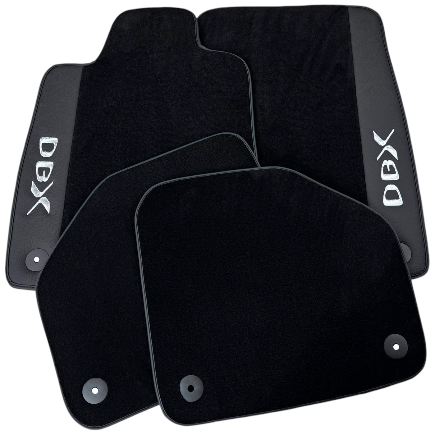 Black Floor Mats for Aston Martin DBX707 (2022-2026) SUV707 (2022-2026) SUV with Leather