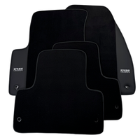 ER56 Design Black Floor Mats for Chevrolet Malibu Sedan (2008-2012) with Leather