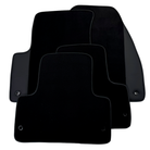 Black Floor Mats for Chevrolet Aveo T300 (2012-2020) with Leather | AutoWin