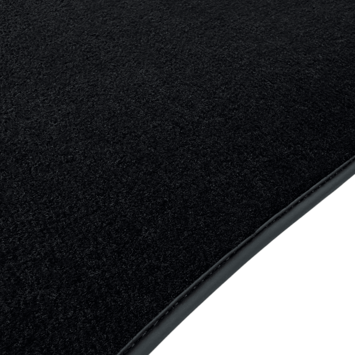 Black Floor Mats for Jaguar S-Type (2002-2008) with Leather - AutoWin