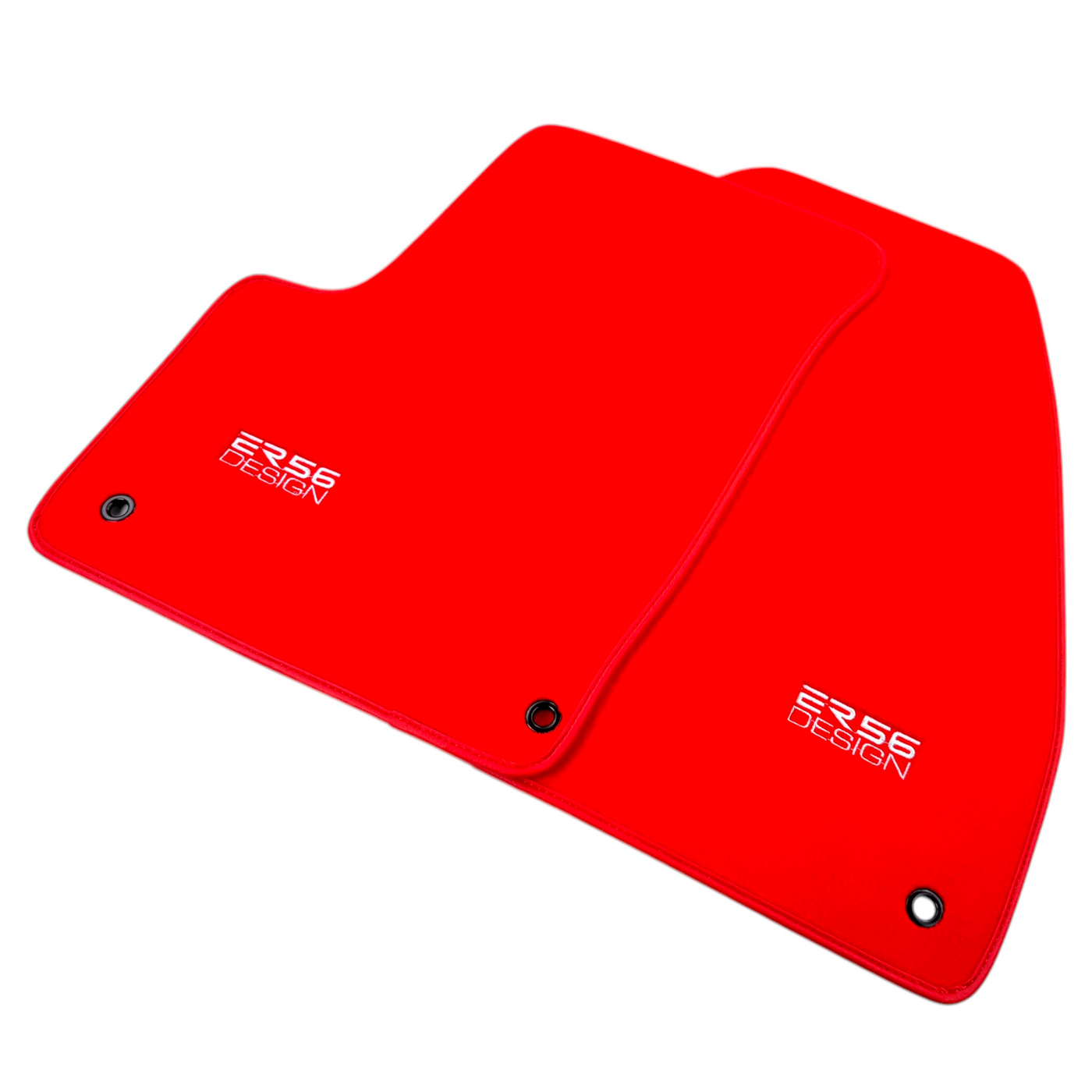 Red Floor Mats for Chevrolet Matiz Hatchback (2011-2013) by ER56 Design