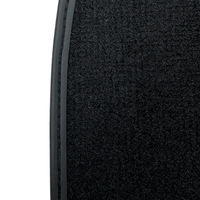 Black Floor Mats for Jaguar XF (2012-2015) Sportbrake with Leather - AutoWin