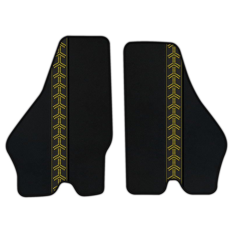Customizable Leather Floor Mats with AW44 Pattern for Lamborghini Jalpa (1981-1988)